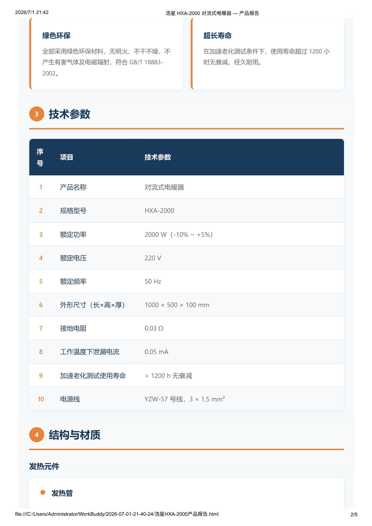 对流式电暖器 第2页